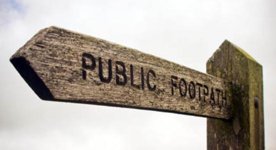 Rights of Way Footpath Sign