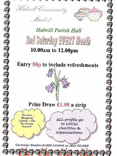Halwill Community Market Poster Halwill Community Market Poster